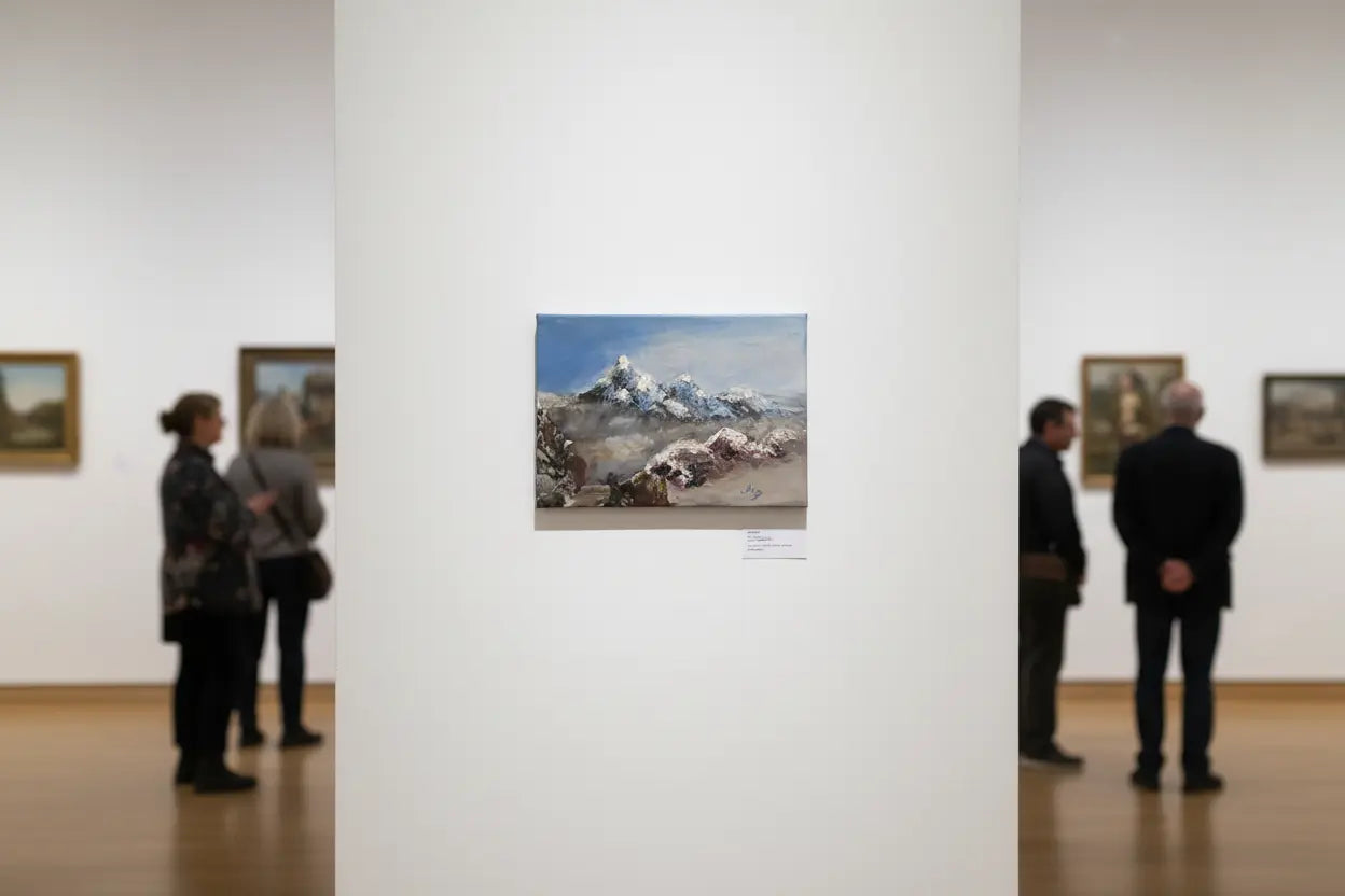 Tablou canvas pictat "Munți"