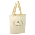 geanta tote personalizata cu nume maner alb