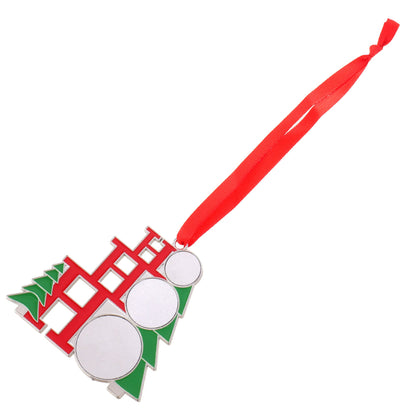 Ornament metalic de brad HOHOHO - sublimabil