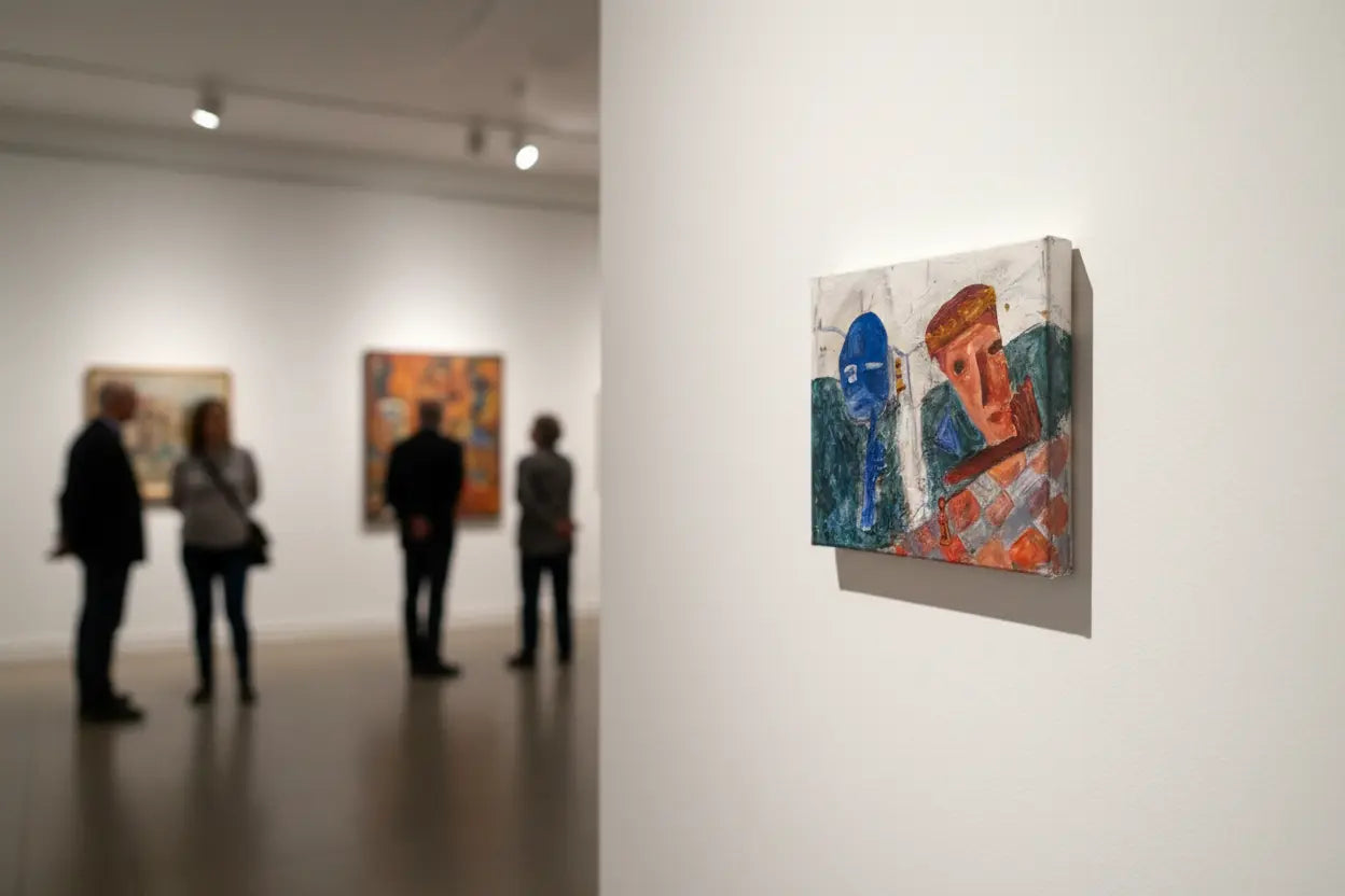 Tablou canvas pictat "Partida"