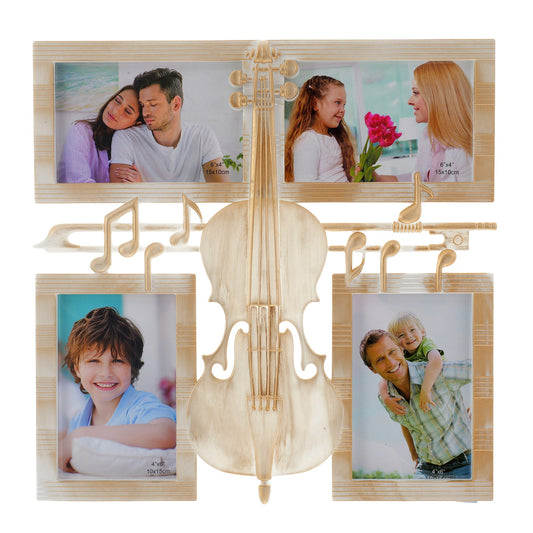 Ramă foto colaj Vioară 4 poze