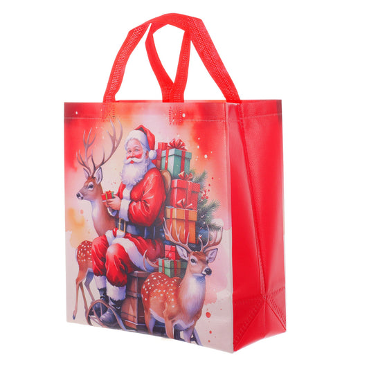 Sacosa cadou de CRACIUN textil 29x27