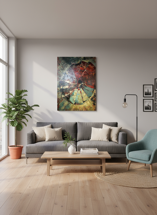 Tablou Scara din Turn - tablou pictat manual