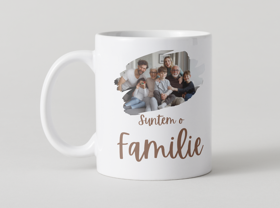 cana personalizata suntem o familie