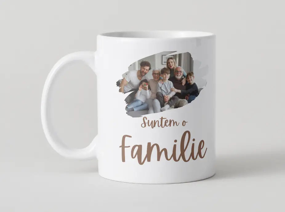 cana personalizata suntem o familie