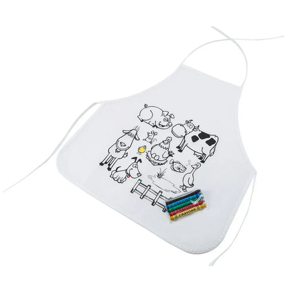 Șorț de colorat pentru copii - creioane incluse