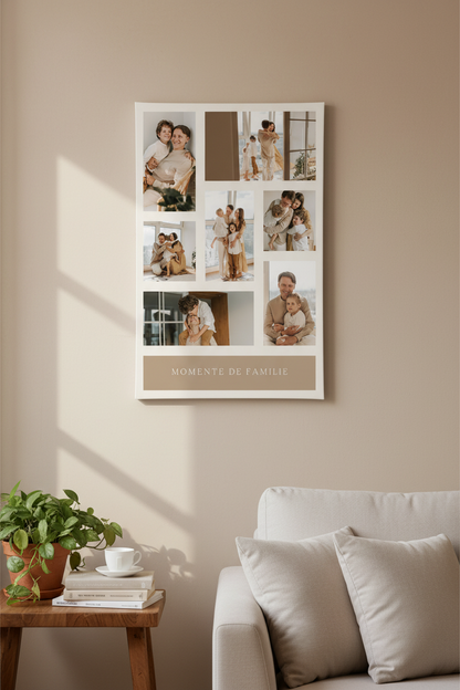 Tablou Familie Colaj 7 Fotografii Momente de Familie