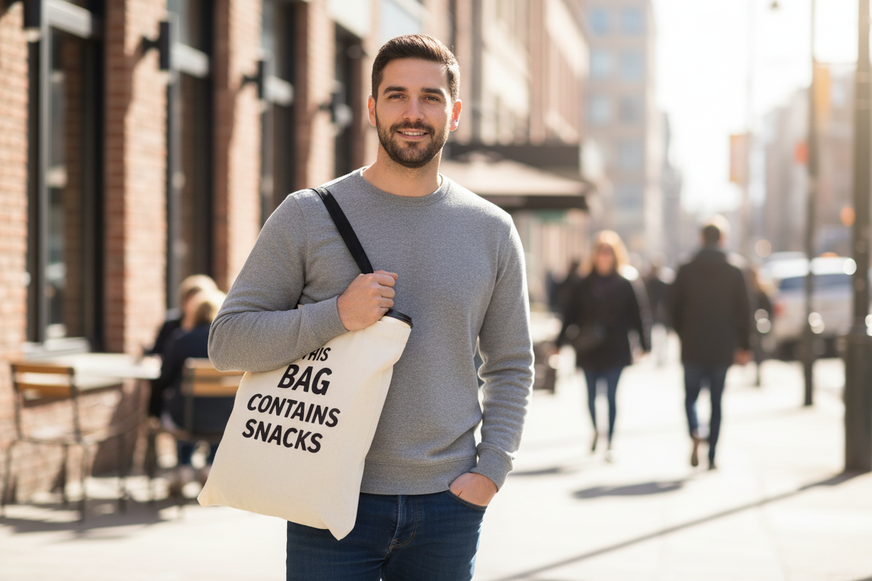 GeantÄƒ Tote This Bag Contains Snacks