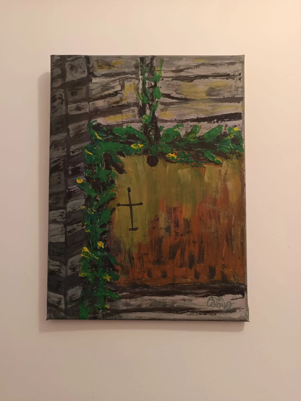 Tablou canvas pictat "Toaca"