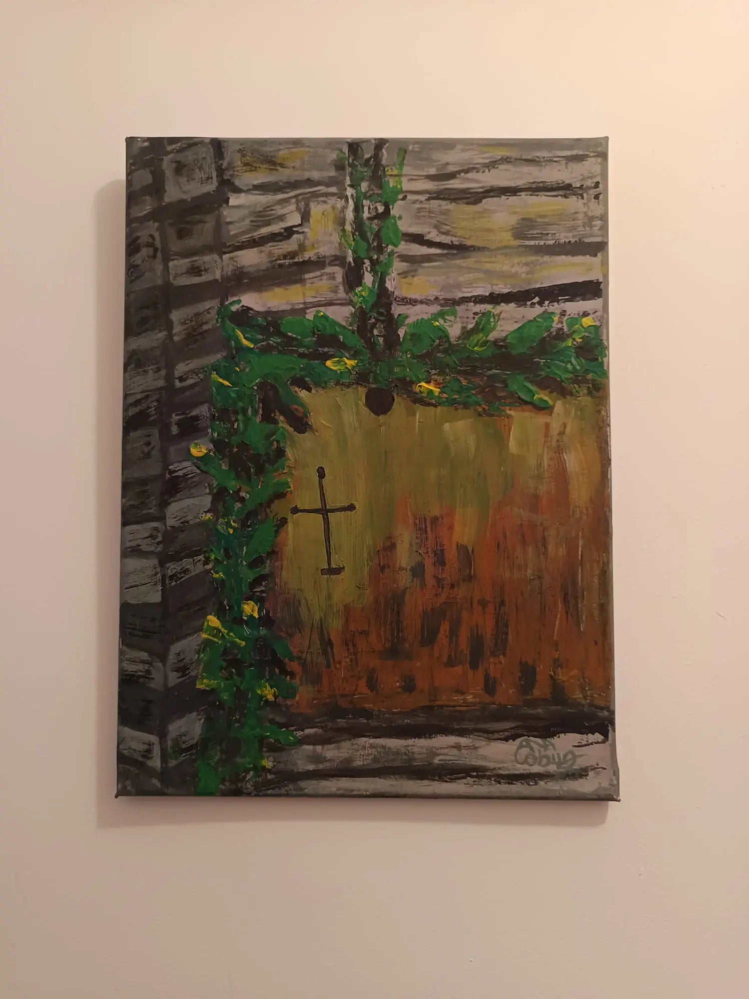 Tablou canvas pictat "Toaca"