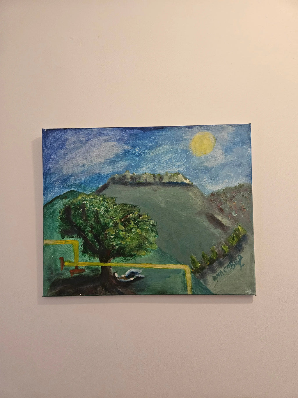 Tablou canvas pictat "Vine gazul"