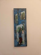 Tablou canvas pictat â€žCÃ¢nd uÈ™a e Ã®nchisÄƒâ€