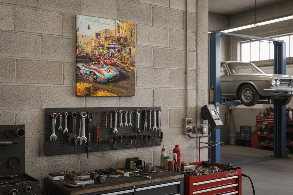 Tablou Canvas Curse Auto Vintage în Oraș