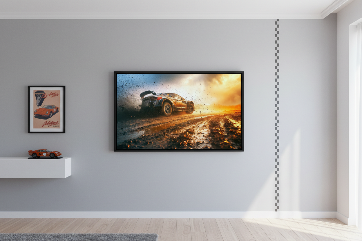 Tablou Canvas Rally la Apus