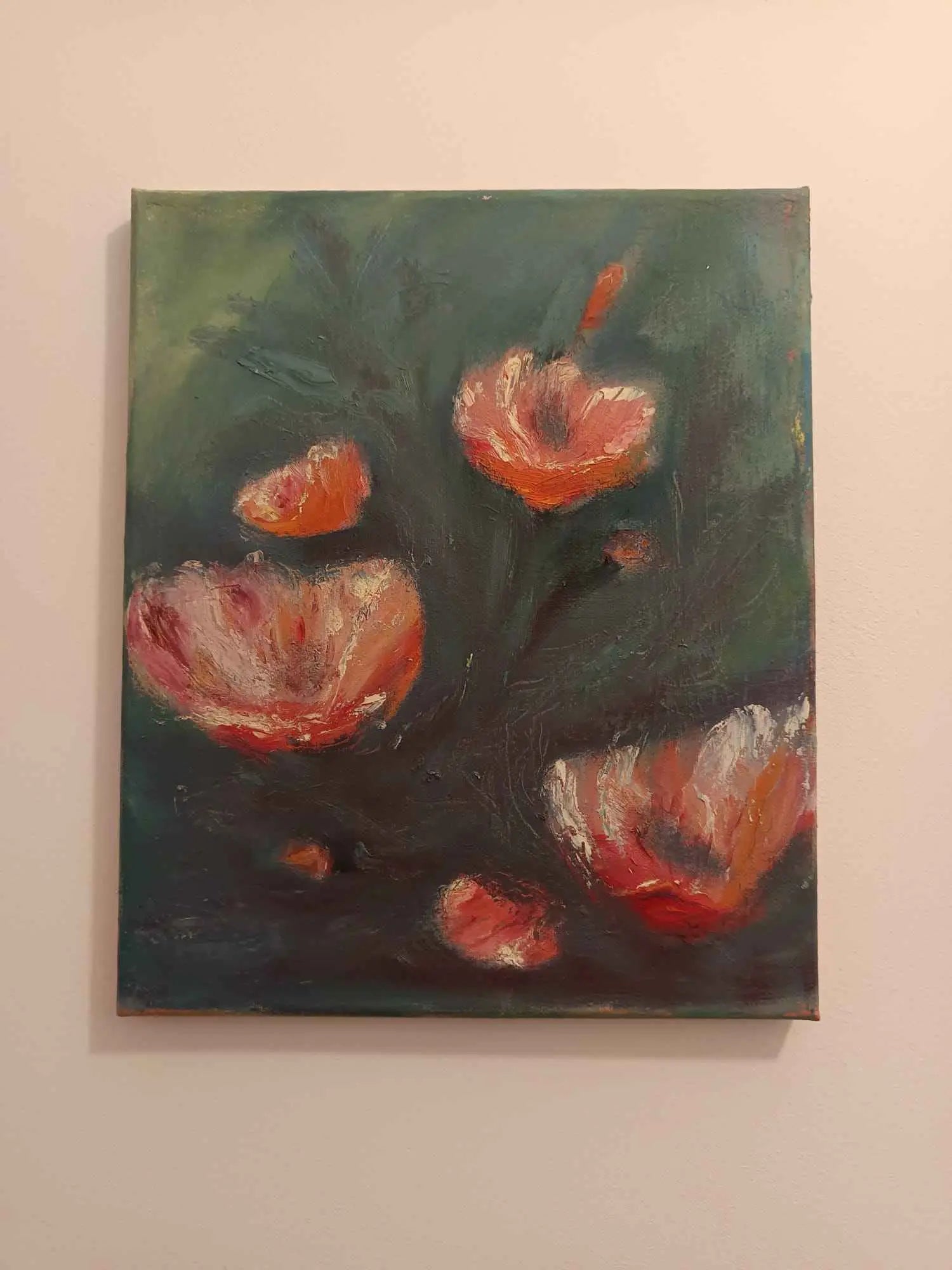 Tablou canvas pictat „Maci"