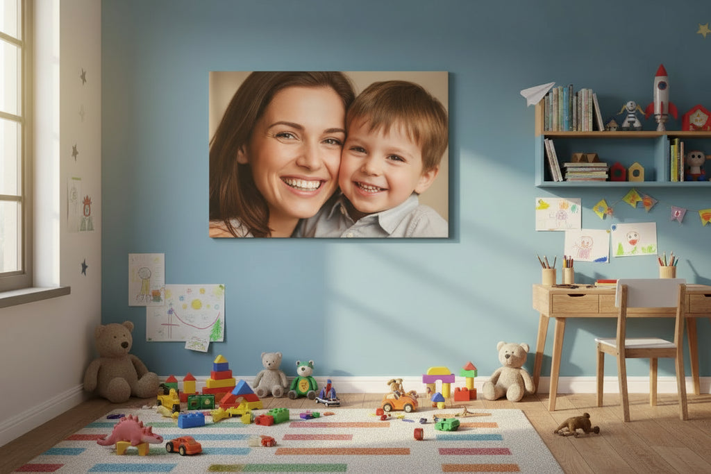 Tablou Canvas Personalizat mama si fiu