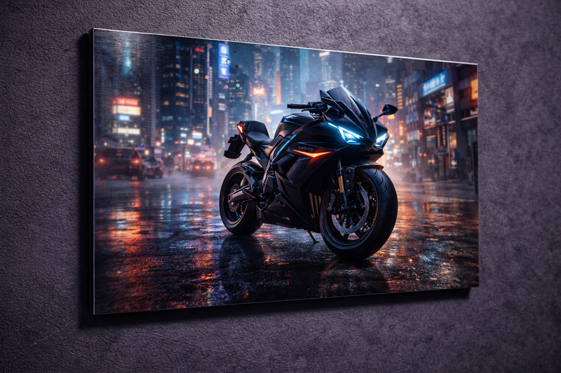 tablou motocicleta futurista