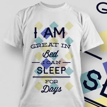 Tricou „Great in Bed”